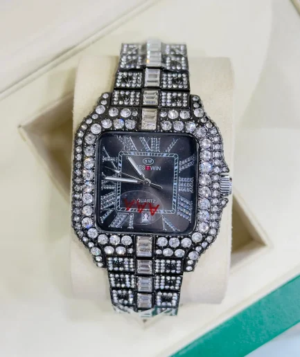 BESTWIN Iced Out Diamond Style Watch – Heavy Build